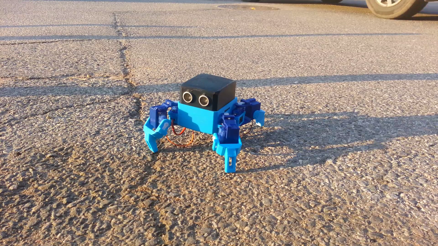 Create Smartphone Control Quadruped Spider Robot(OTTO QUAD) 3D Print 267093