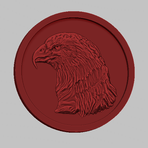 eagle relief 3d 3D Print 267104
