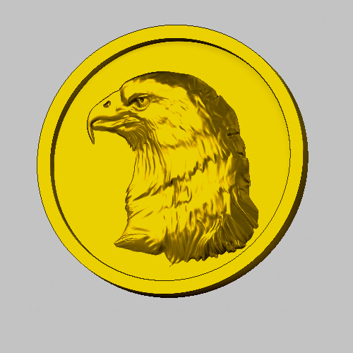 eagle relief 3d 3D Print 267105