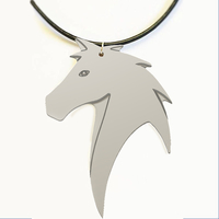 Small HORSE HEAD NECK CHAIN  3D Printing 267116