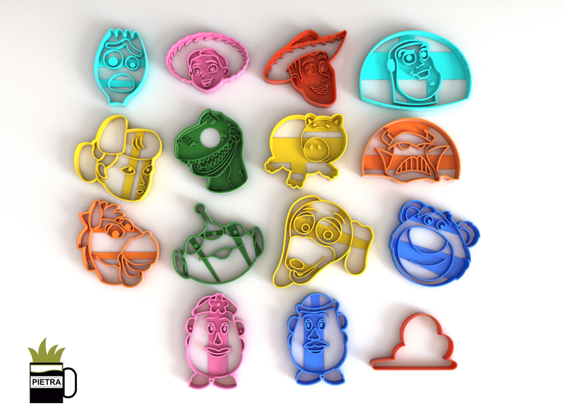 TOY STORY 4 MOLDE CORTANTE PARA GALLETAS  FONDANT FULL