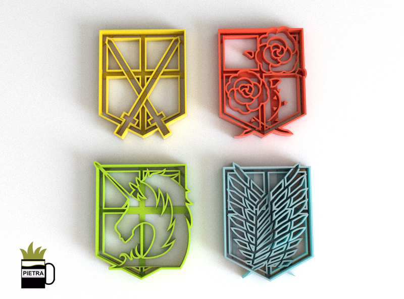 ATAQUE A LOS TITANES MOLDE CORTANTE PARA GALLETAS FONDANT 