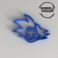DRAGON BALL GOKU MOLDE CORTANTE PARA GALLETAS FONDANT  - Thumbnail 4