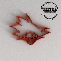 DRAGON BALL GOKU MOLDE CORTANTE PARA GALLETAS FONDANT  - Thumbnail 5
