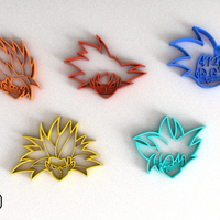 DRAGON BALL GOKU MOLDE CORTANTE PARA GALLETAS FONDANT  - Thumbnail 6