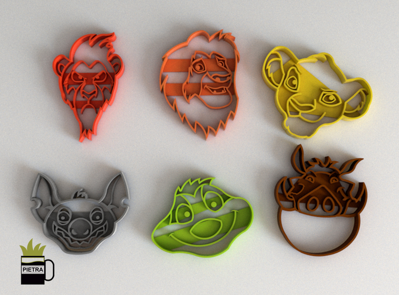 EL REY LEON MOLDE CORTANTE PARA GALLETAS FONDANT 