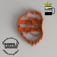 EL REY LEON MOLDE CORTANTE PARA GALLETAS FONDANT  - Thumbnail 2