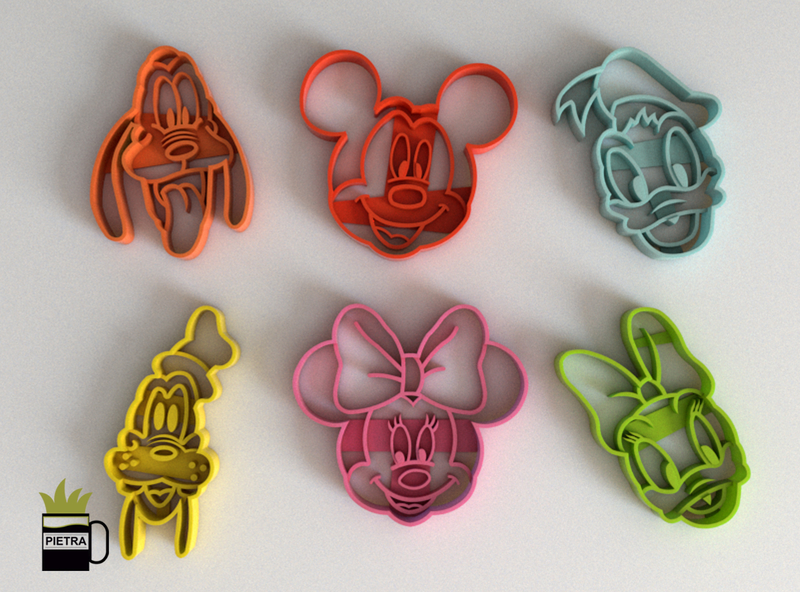 MICKY MOUSE DISNEY MOLDE CORTANTE PARA GALLETAS FONDANT 