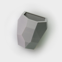 Small Faceted Modular Wall Planter 3D Printing 26749