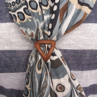 Scarf buckle triple ring with diameter 25mm - Thumbnail 3