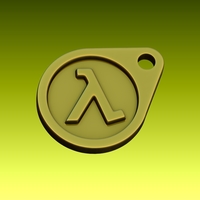 Half Life Logo Keychain - Thumbnail 1
