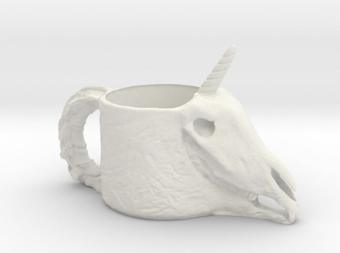 Unicorn Skull Cup 3D Print 267728