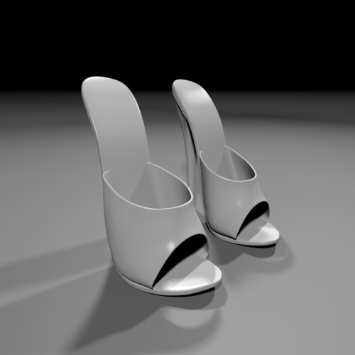 3D Printed Stiletto Mules Shoes by Renato Tarabella | Pinshape
