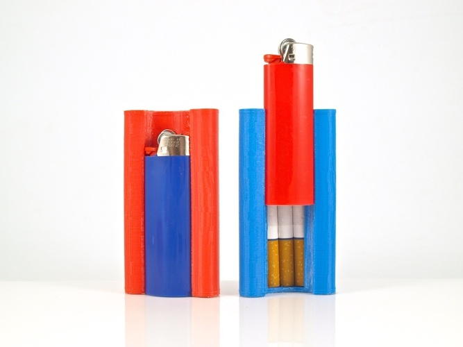 SMOKESNAP FLEX - 7 Cigarette Case 3D Print 26779