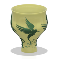 style vase cup vessel glass-birds for 3d-print or cnc - Thumbnail 3