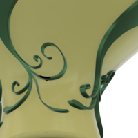 style vase cup vessel glass-birds for 3d-print or cnc - Thumbnail 9