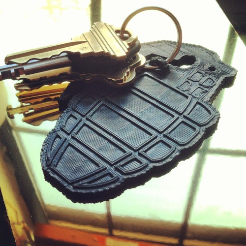 Grenade Key Clip 3D Print 26797