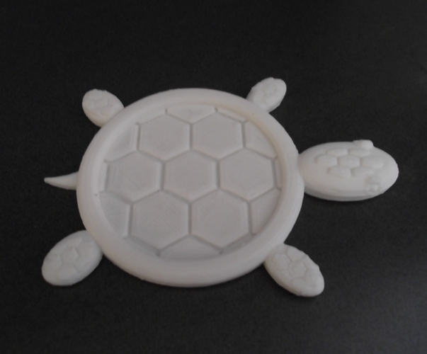 Turtle Drink Coaster. 3D Print 26814