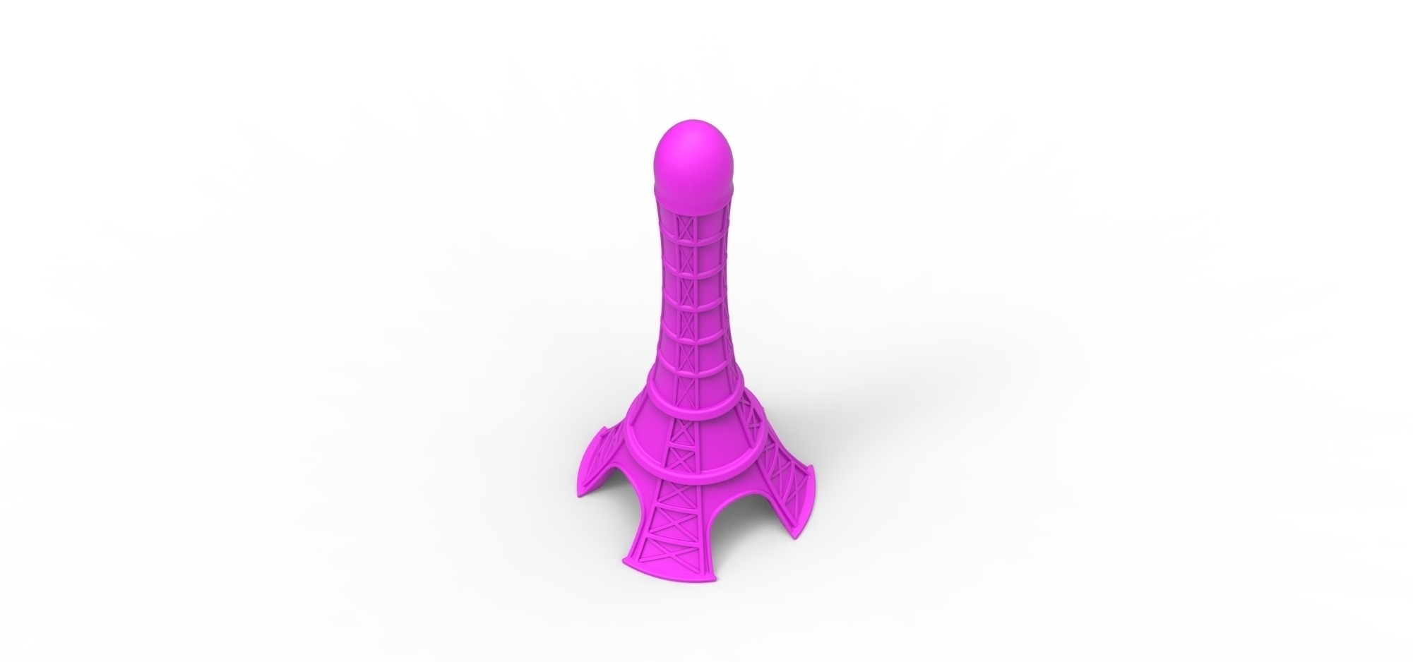 3D Printed Eiffel Tower dildo by AdultPrint | Pinshape