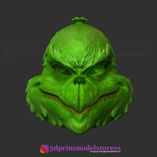 The Grinch Mask Christmas Costume Xmas Helmet Cosplay 3D Print 268689