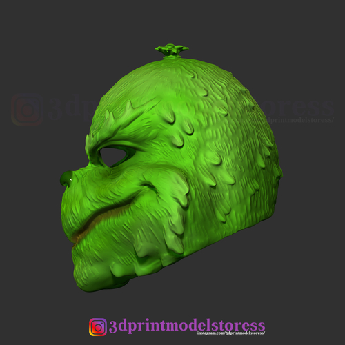 The Grinch Mask Christmas Costume Xmas Helmet Cosplay 3D Print 268691