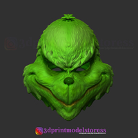 The Grinch Mask Christmas Costume Xmas Helmet Cosplay - Thumbnail 7