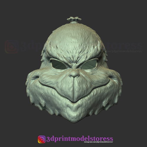 The Grinch Mask Christmas Costume Xmas Helmet Cosplay 3D Print 268695