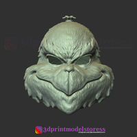 The Grinch Mask Christmas Costume Xmas Helmet Cosplay - Thumbnail 8