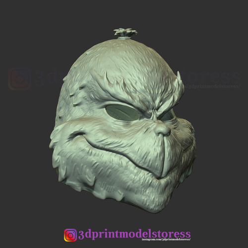 The Grinch Mask Christmas Costume Xmas Helmet Cosplay 3D Print 268696
