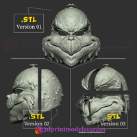 The Grinch Mask Christmas Costume Xmas Helmet Cosplay - Thumbnail 10