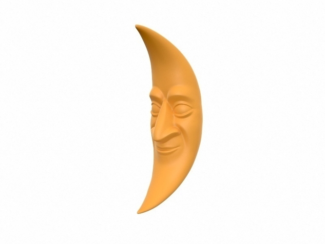 Cartoon Moon 3D Print 268715