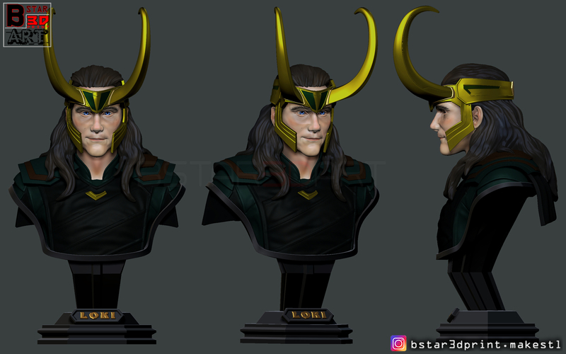 LOKI Bust 2 Heads - Marvel - Avenger - Infinity war 