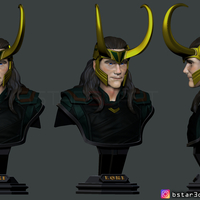 Small LOKI Bust 2 Heads - Marvel - Avenger - Infinity war  3D Printing 268724