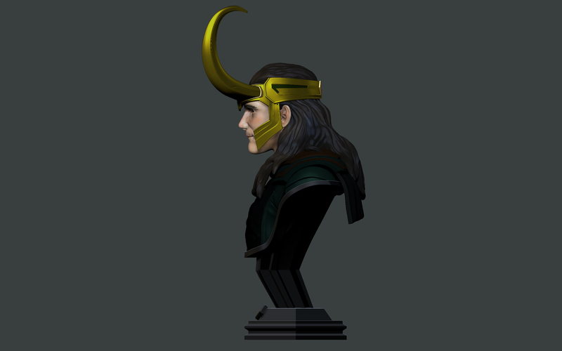 LOKI Bust 2 Heads - Marvel - Avenger - Infinity war  3D Print 268727