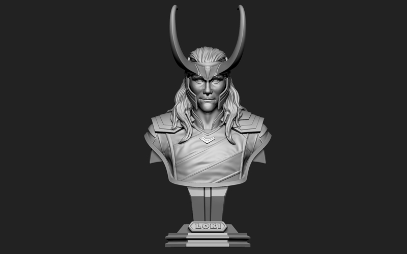 LOKI Bust 2 Heads - Marvel - Avenger - Infinity war  3D Print 268732