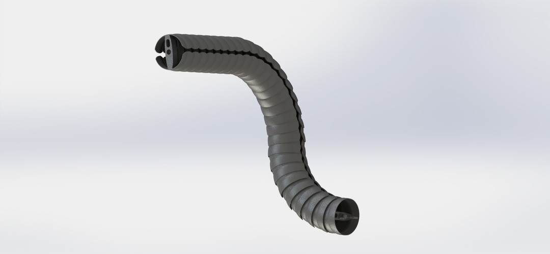 TriAxis cable/hose/pipe chain guide 3D Print 268754