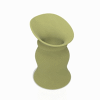 country style vase cup vessel v312 for 3d-print or cnc - Thumbnail 2