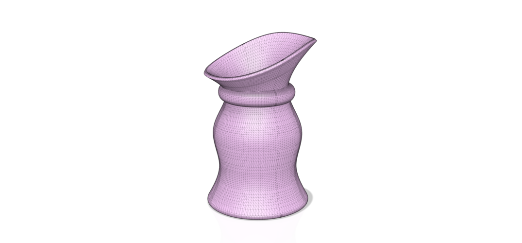 country style vase cup vessel v312 for 3d-print or cnc 3D Print 268795