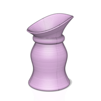 country style vase cup vessel v312 for 3d-print or cnc - Thumbnail 5
