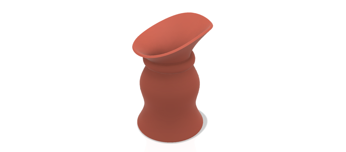 country style vase cup vessel v312 for 3d-print or cnc