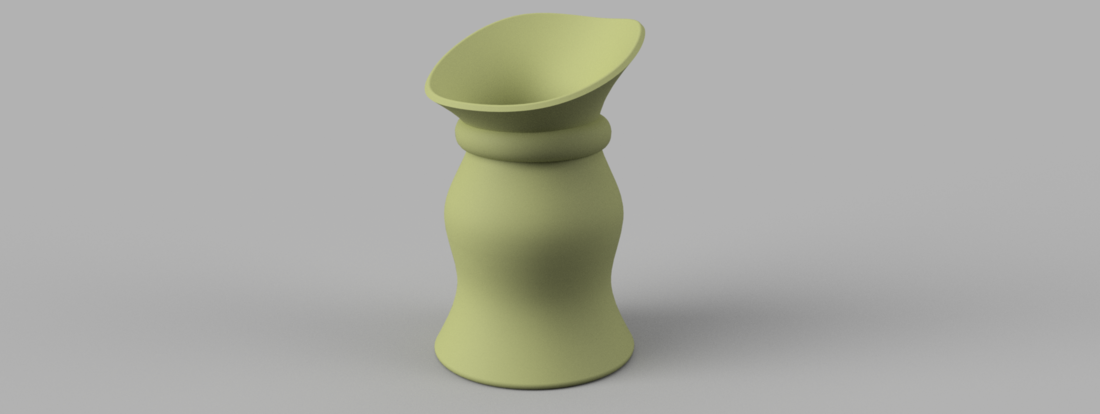 country style vase cup vessel v312 for 3d-print or cnc 3D Print 268799