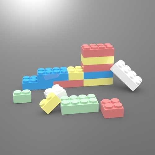 Lego Bricks litte,medium,large 3in1 3D Print 268831