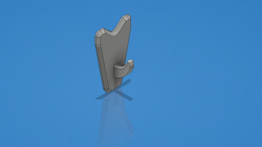 Simple wall hook 3D Print 268853