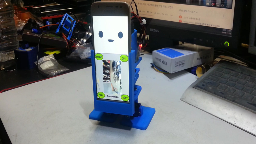  Create an artificial intelligence smartphone robot(MobBob) 3D Print 268855