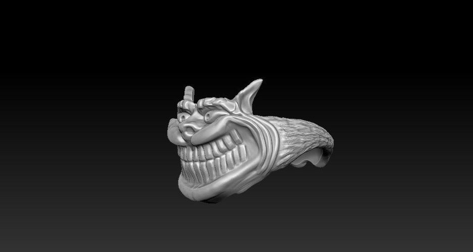  3D  Printed  RING Cheshire cat 3D print  model by HOMESTUDIOS 