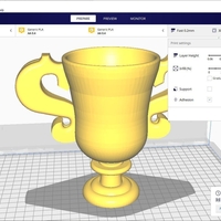 vase cup pot jug vessel vp403 for 3d-print or cnc - Thumbnail 1