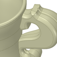 vase cup pot jug vessel vp403 for 3d-print or cnc - Thumbnail 10