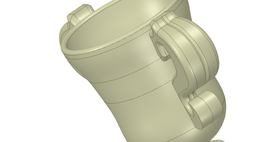 vase cup pot jug vessel vp403 for 3d-print or cnc 3D Print 268987