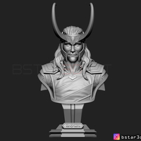 LOKI Bust With Helmet - Tom Hiddleston - - Marvel - Avenger  - Thumbnail 8
