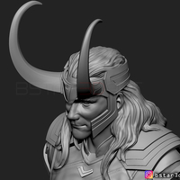 LOKI Bust With Helmet - Tom Hiddleston - - Marvel - Avenger  - Thumbnail 17